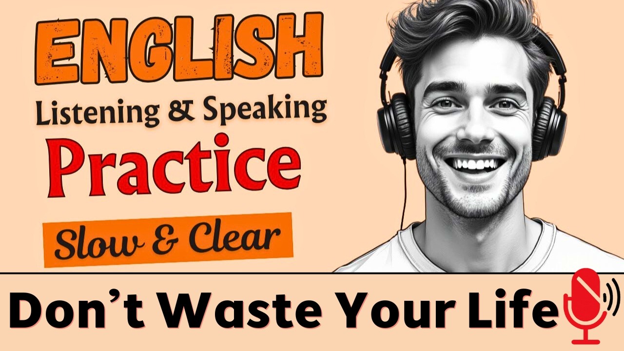 Don’t Waste Your Life 🔥 | English Podcast for Easy Conversation in Daily Life | Learn English Fast ✅