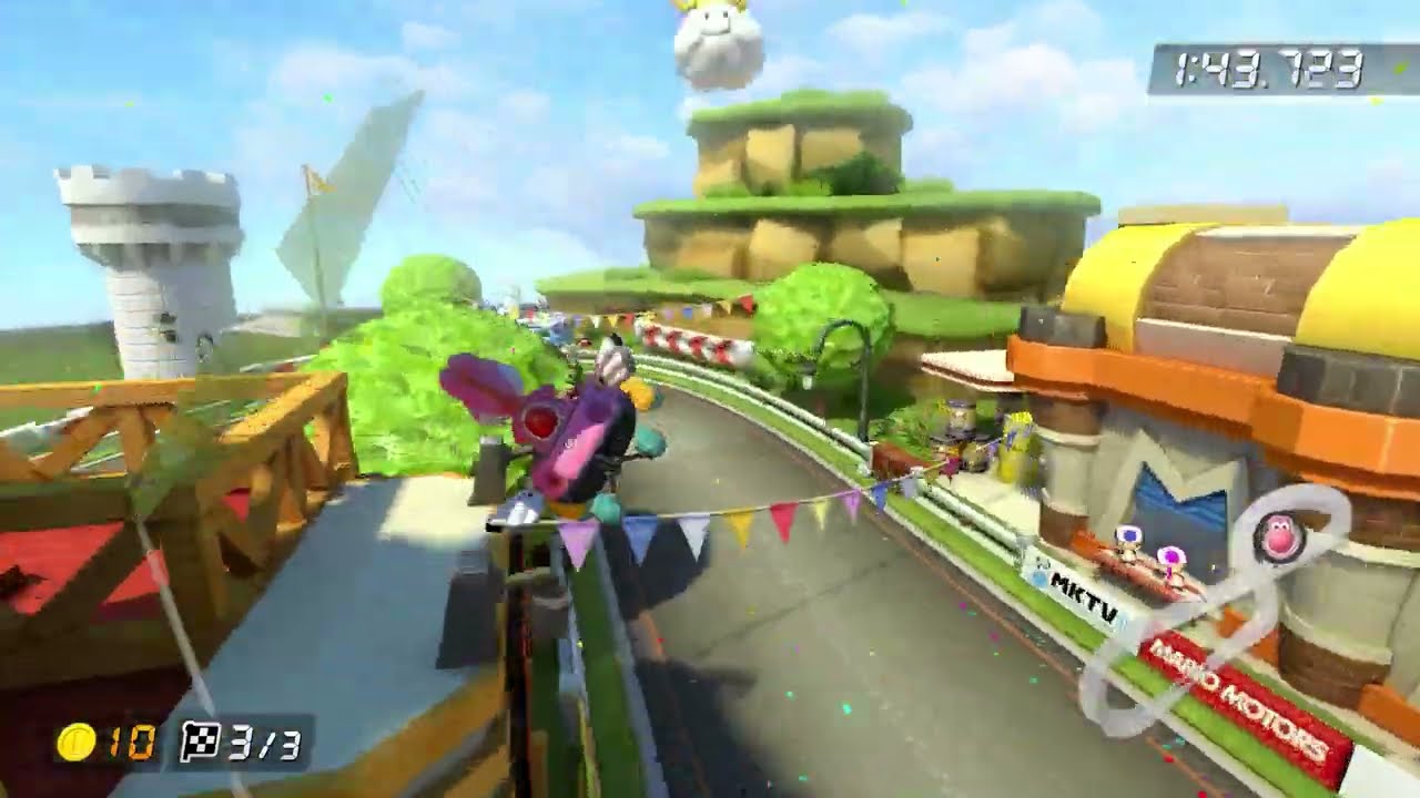 Mario Circuit [150cc] - 1:43.723 - Vincent (Mario Kart 8 Deluxe World Record)
