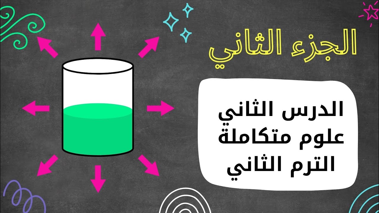 الجزء الثاني الدرس الثاني علوم متكامله الصف الاول الثانوي الترم الثاني ♥️