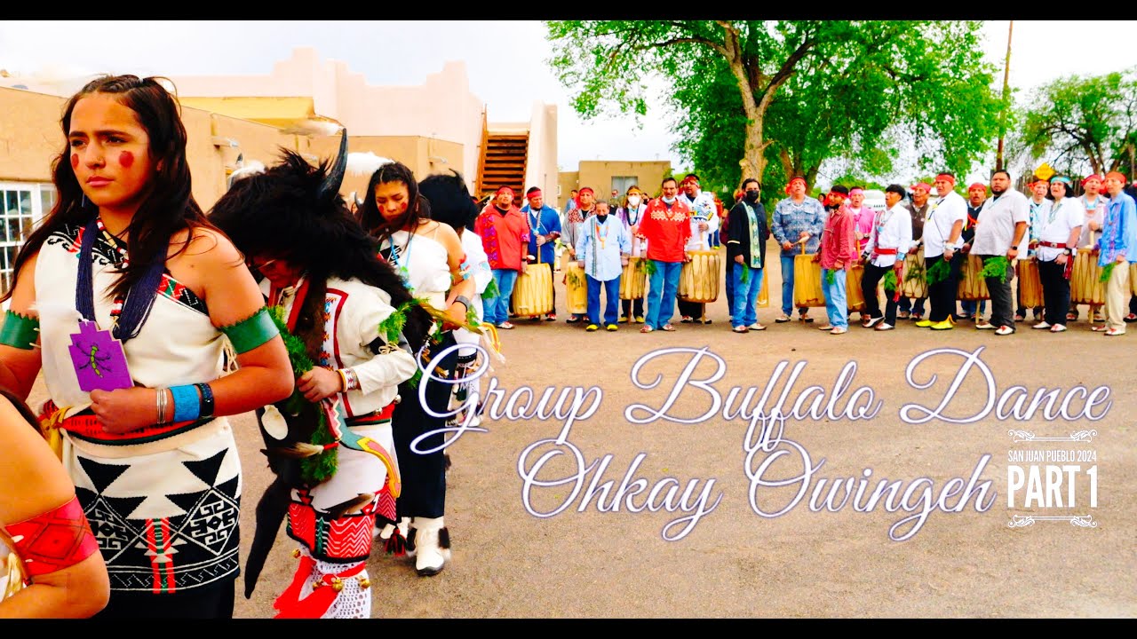 Group Buffalo Dance Part 1 #2024 #OhkayOwingeh #SJP  #nativeamerican #505