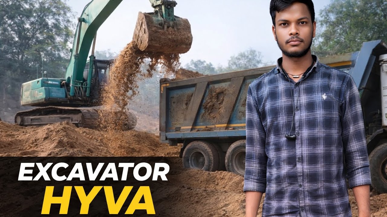 Excaveter hyva loading