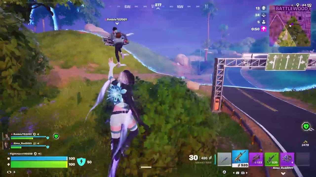 Fortnite live stream with friends