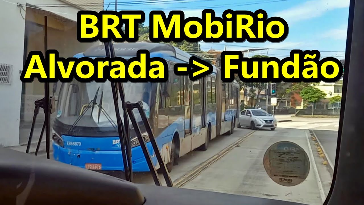 BRT Rio do Alvorada ao Fundão. MobiRio. A bordo do CAIO Mondego ex SP e Viale BRT - 30/10/22