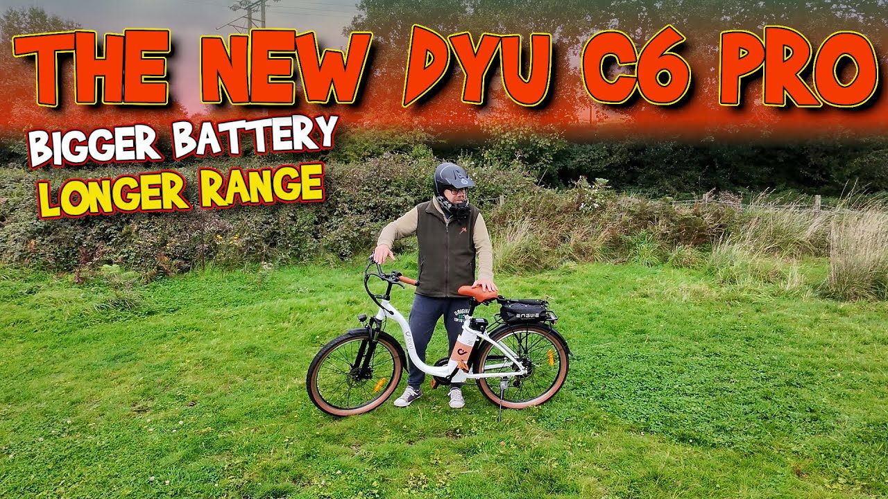 The New DYU C6 Pro 26 Inch City Electric Bike with a bigger battery and longer range.