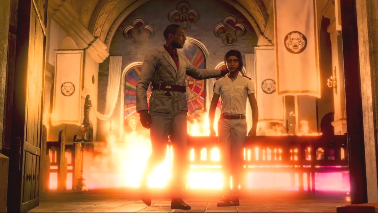 Far Cry 6 - Anton Castillo's Most Badass Moment - Anton Burns Down the Church