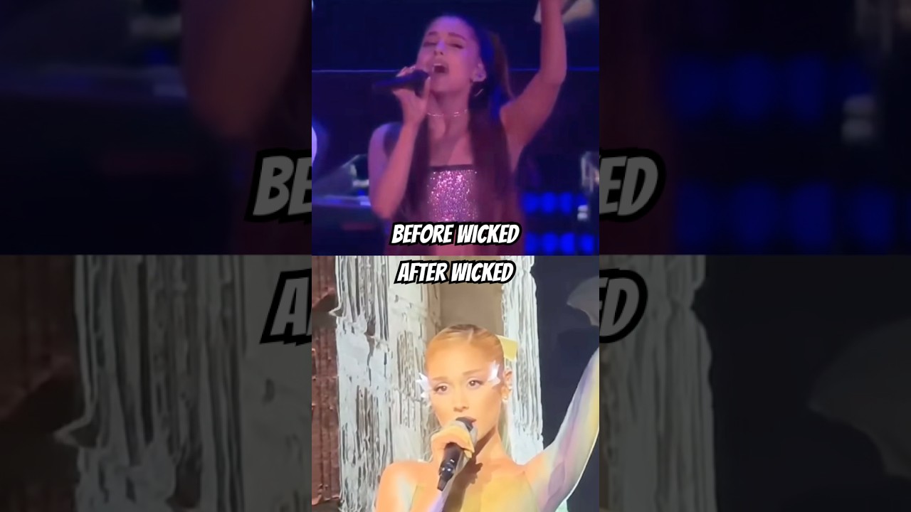 Ariana Grande&rsquo;s voice Before and After Wicked training #arianagrande #wicked #vocal