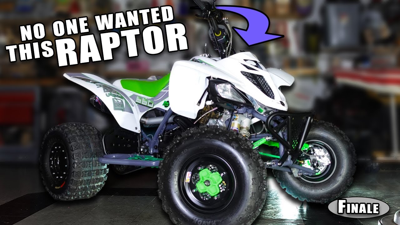 Building a custom Yamaha Raptor 660 from Scratch after being abandoned - ASPCA Raptor Finale