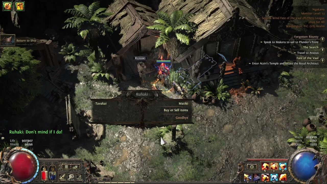 Path of Exile 2: POE2: FOTV-SW: weapon upgrade from NPC, WILD! | Shaman