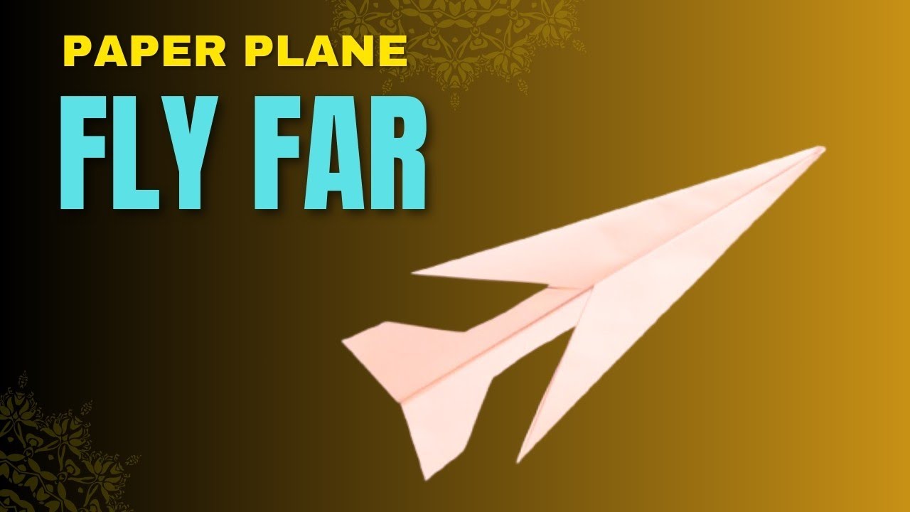 PAPER SUPER JET! An Easy Way to Make a FAR-FLYING Paper Airplane