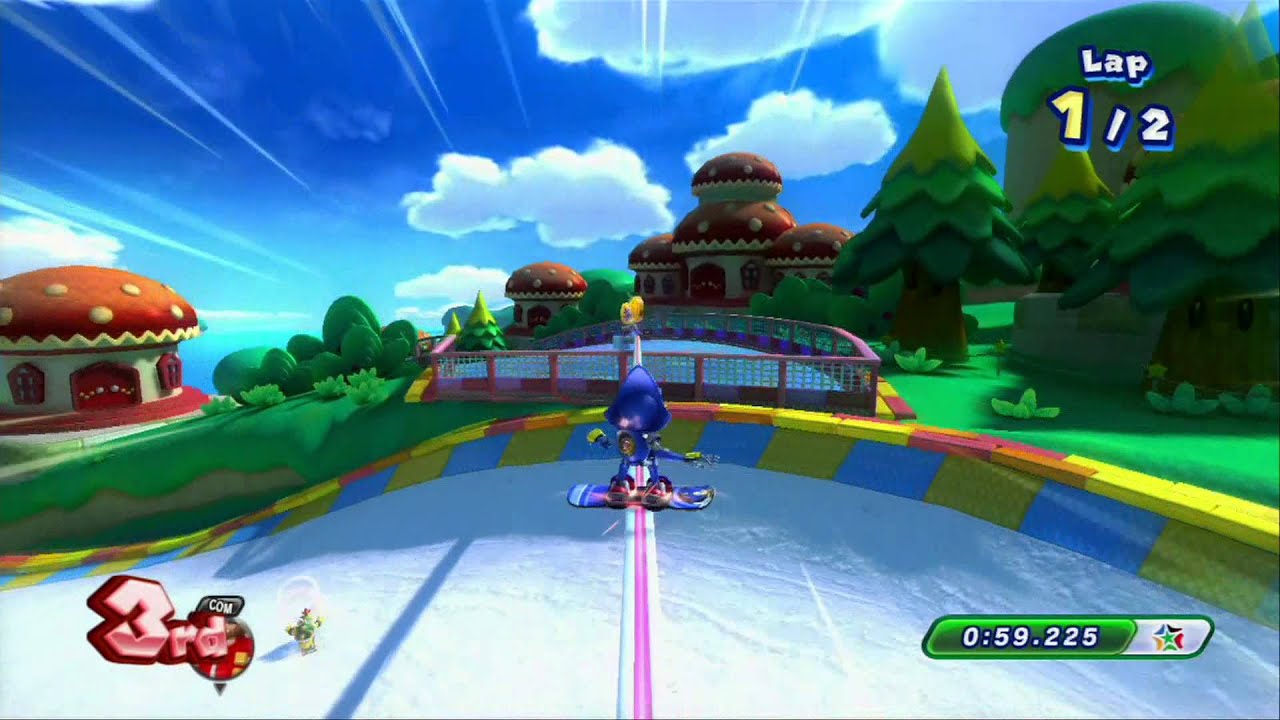Mario & Sonic at the Sochi 2014 Olympic Winter Games: Groove Pipe Snowboard [1080 HD]