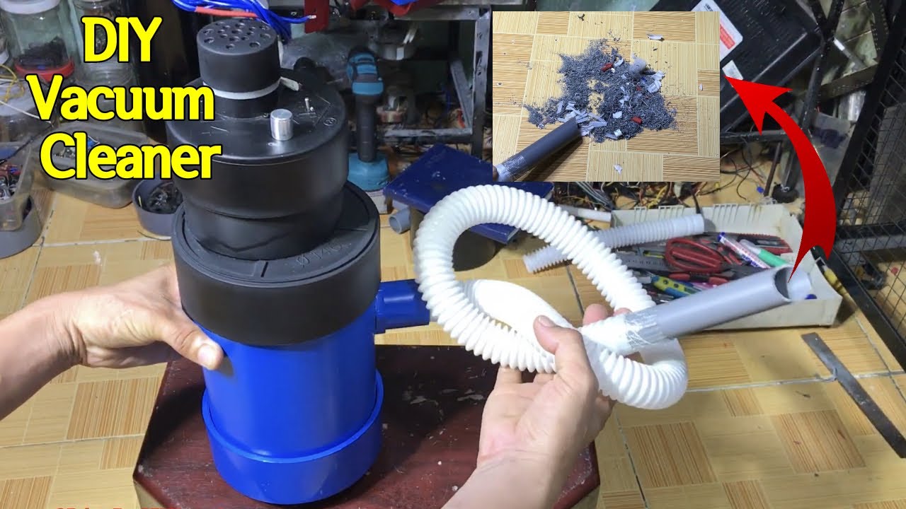 How to Make a Super Powerful Vacuum Cleaner from PVC and Brushless Motor