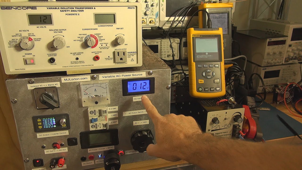 DIY / Prototype AC Power Source with Adjustable Current Trip-Pt2