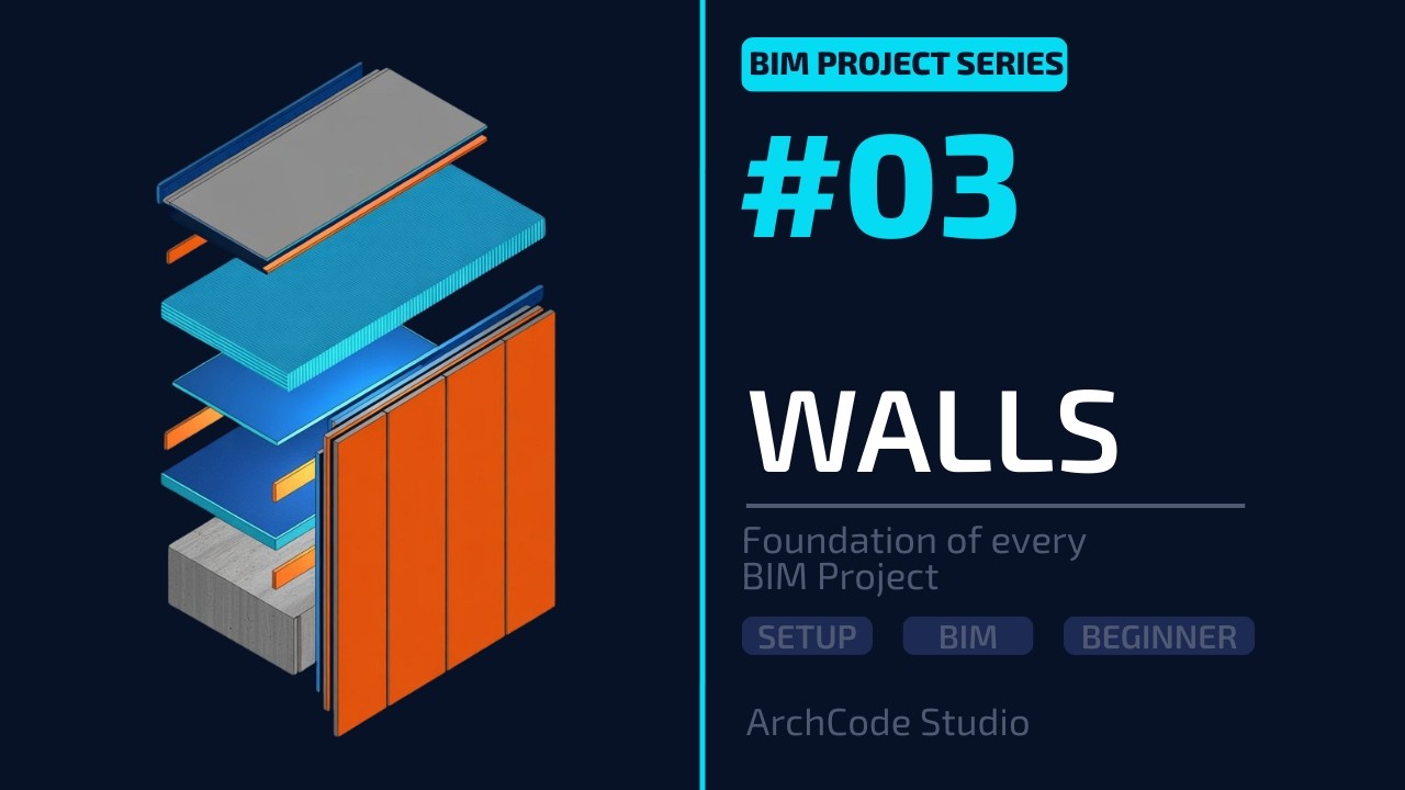 Revit Modeling: Interior & Exterior Walls | 6-Story Building Series - Part 03