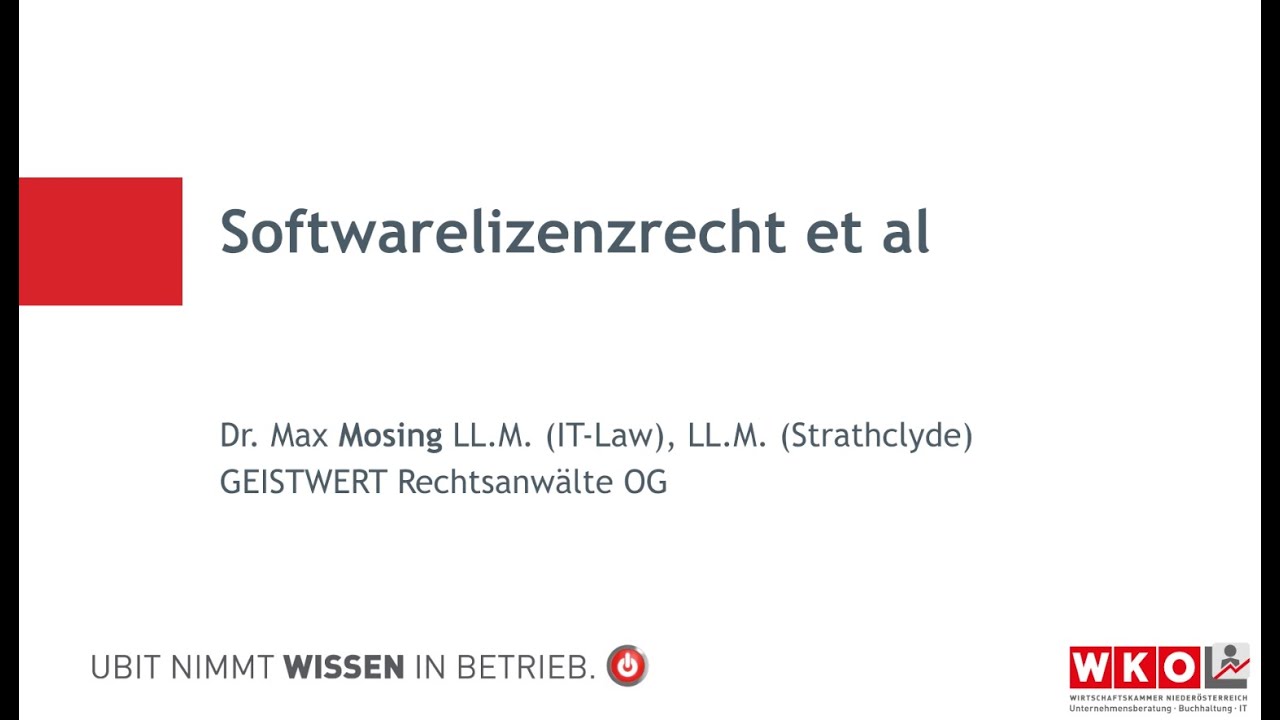 Webinar: Softwarelizenzen - Worauf es in der Praxis ankommt!