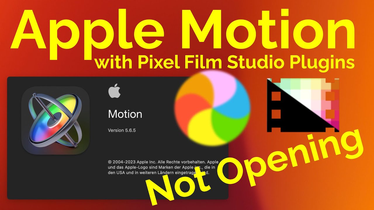 Apple Motion not opening with Pixel Film Studio Plugins installed - EASY 1 Click Solution!