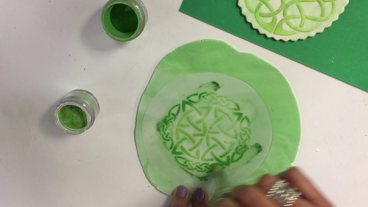 Celtic Impression Mat Cookies | How To Stencil