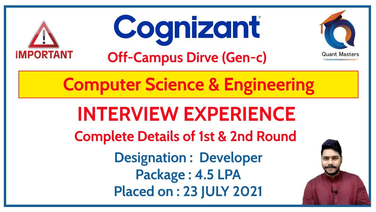 Cognizant-GenC Interview Experience -23 JULY 2021 | CSE #cognizantgenc #freshersinterview