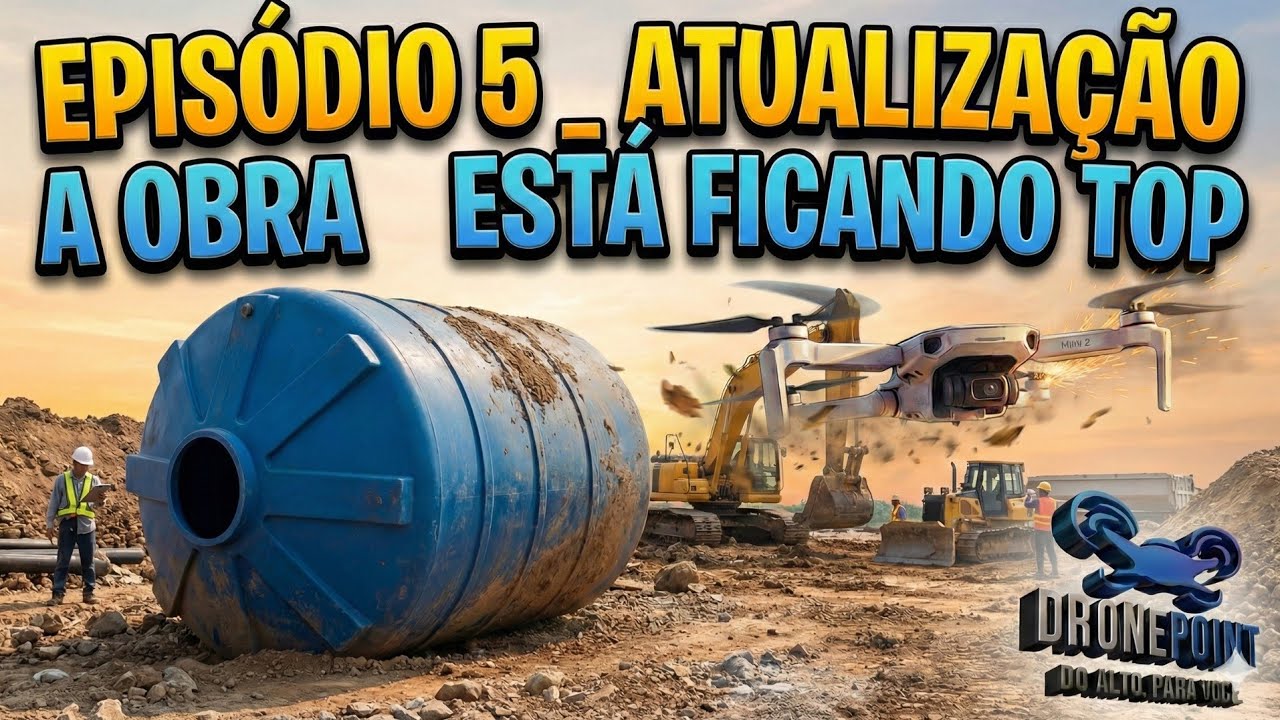 O resultado está aparecendo! Atualização da obra por Drone 🏗️