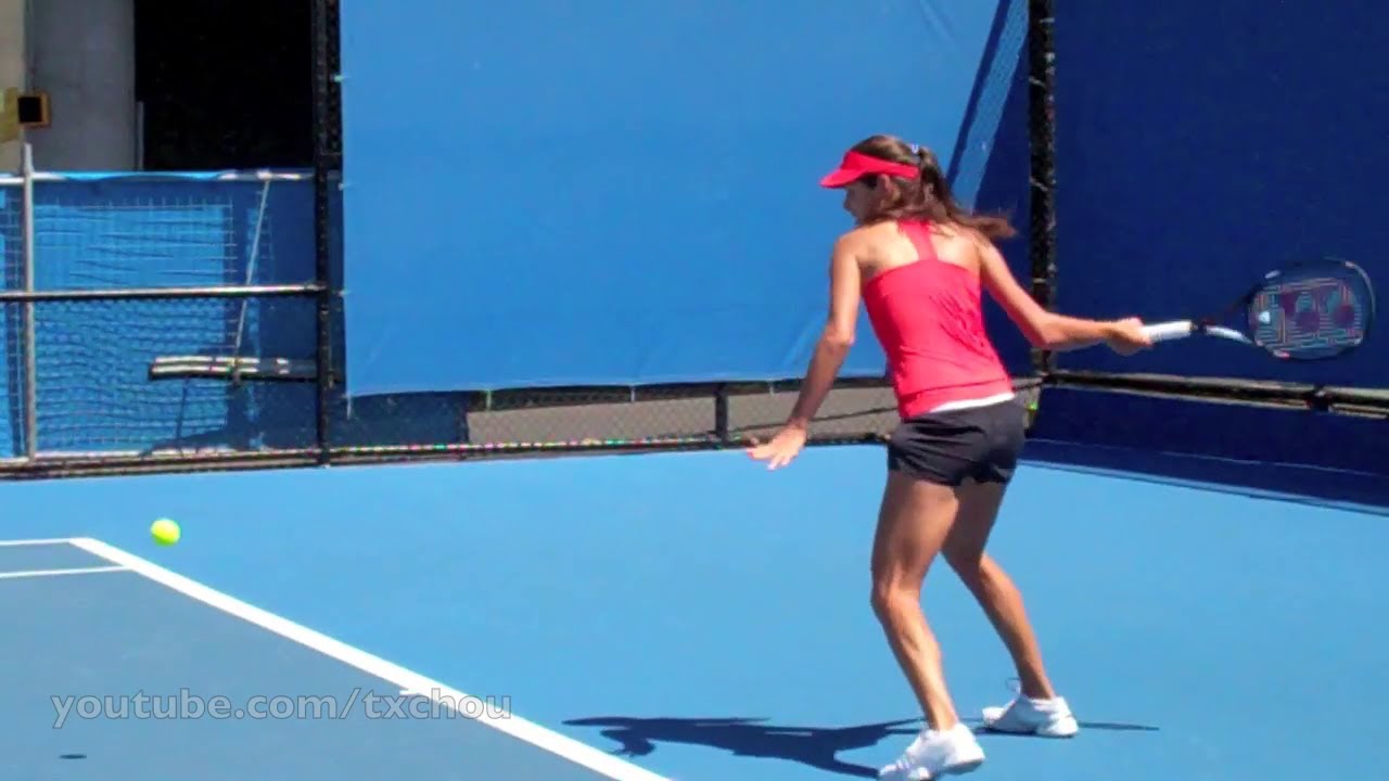 Ana Ivanovic - Slow Motion Forehands in Slow Motion HD (Practicing at the Australian Open 2012)