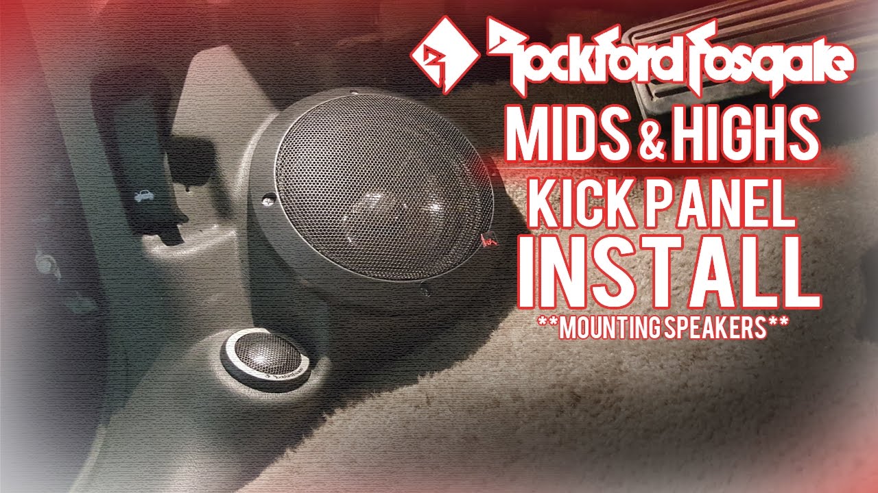 Rockford Fosgate T2652-S Mids & Highs Kick Panel Install! - Mounting Speakers!