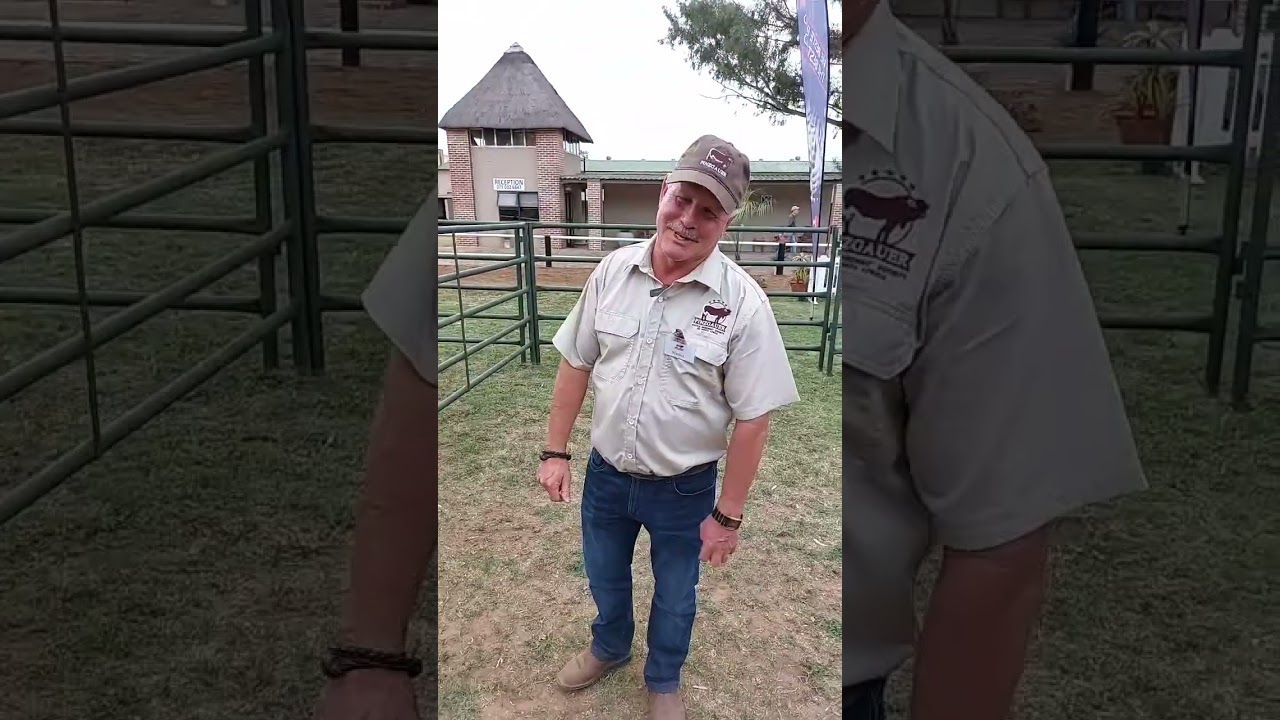 Marius Barkhuizen by die Pinzgauer PinZ²yl Cattle Breeders Society of SA se boeredag