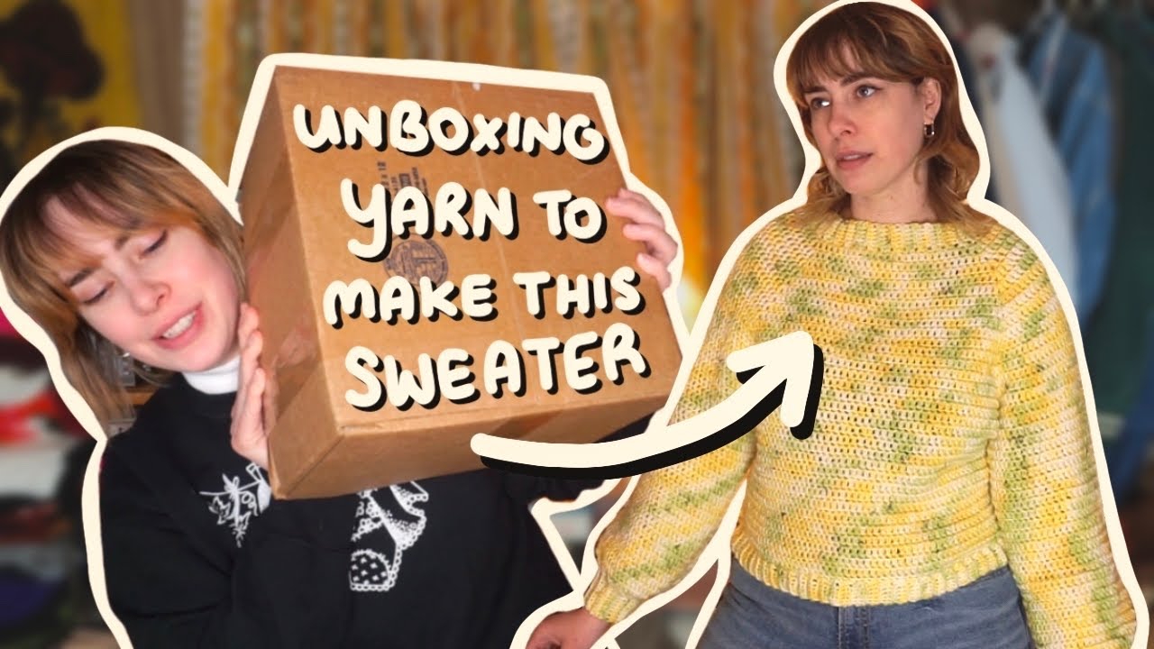 Crocheting my first top down sweater!
