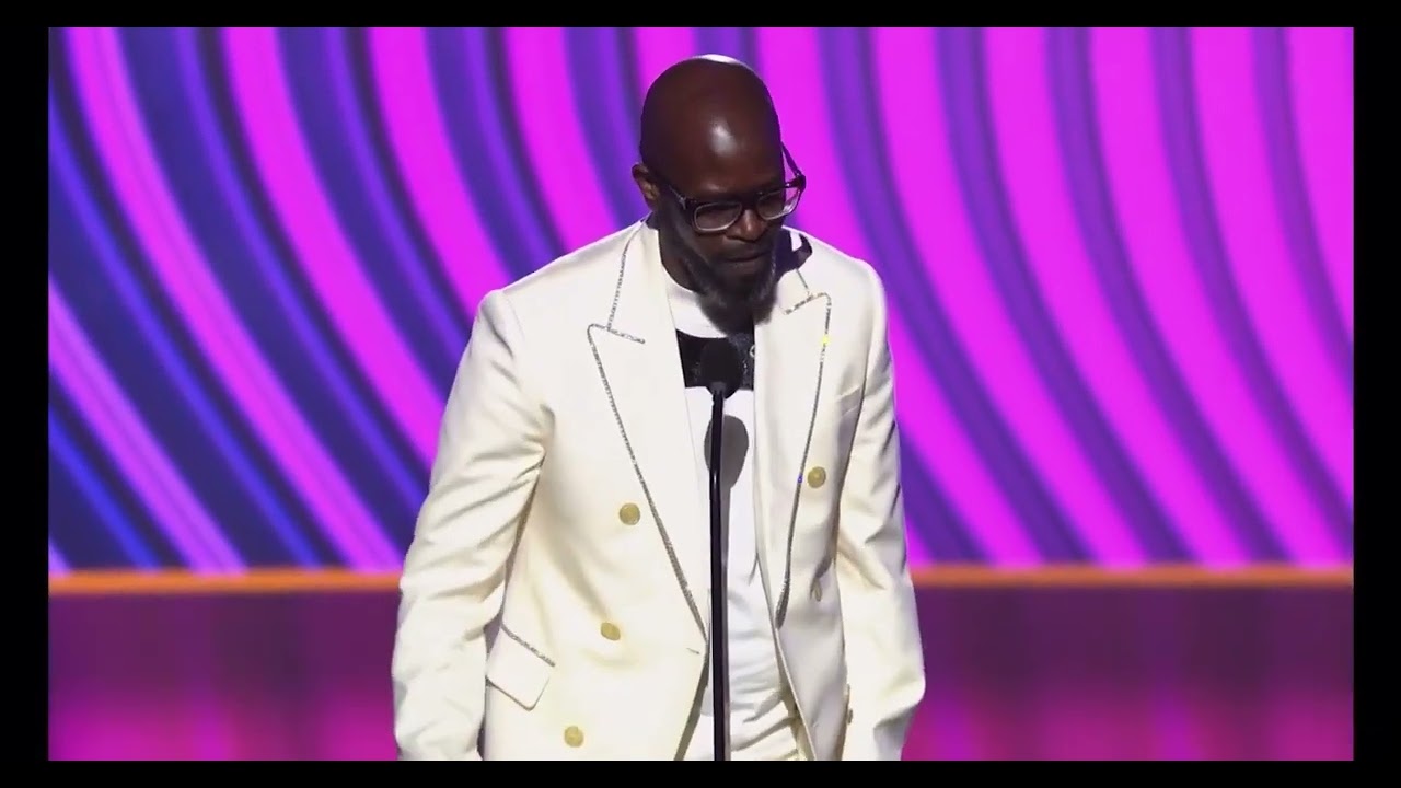 Black Coffee winning Grammy award.