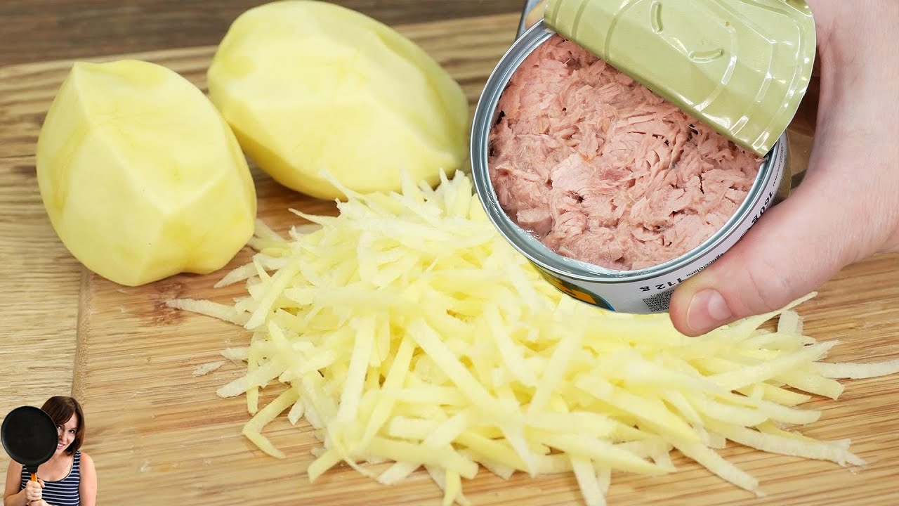 If you have potatoes and canned tuna at home. It's so delicious that I cook it every day❗