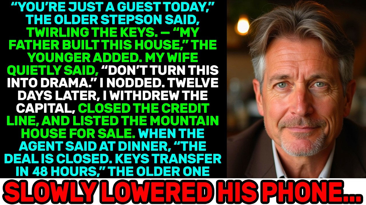 My Stepson Called Me a Guest — 12 Days Later I Sold the House