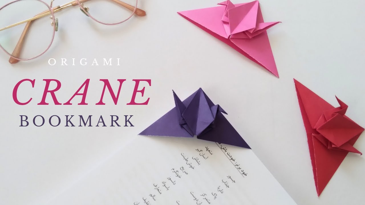 Making a charming origami crane bookmark
