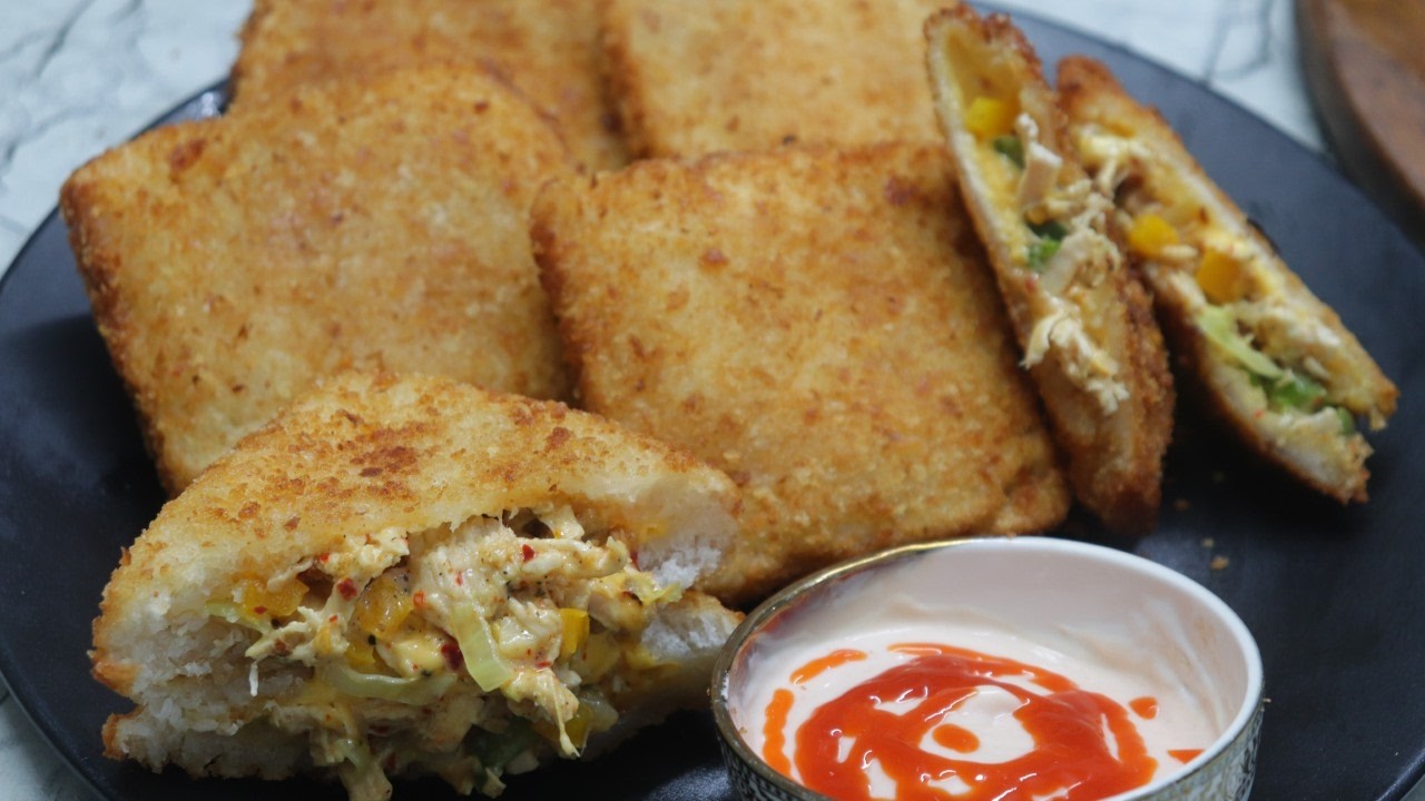 Chicken Cheese Bread Pocket | Crispy Iftar Snack | Perfect & Easy Iftar Recipe |Perfect Ramzan Snack