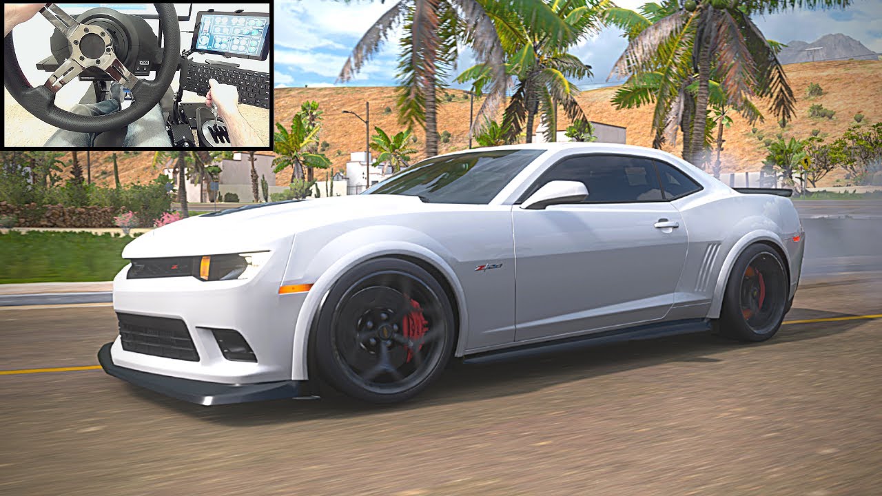 Camaro Z28 - (High Speed Run) - Forza Horizon 5 - Free Roam - FH5 4K Gameplay - Steering Wheel