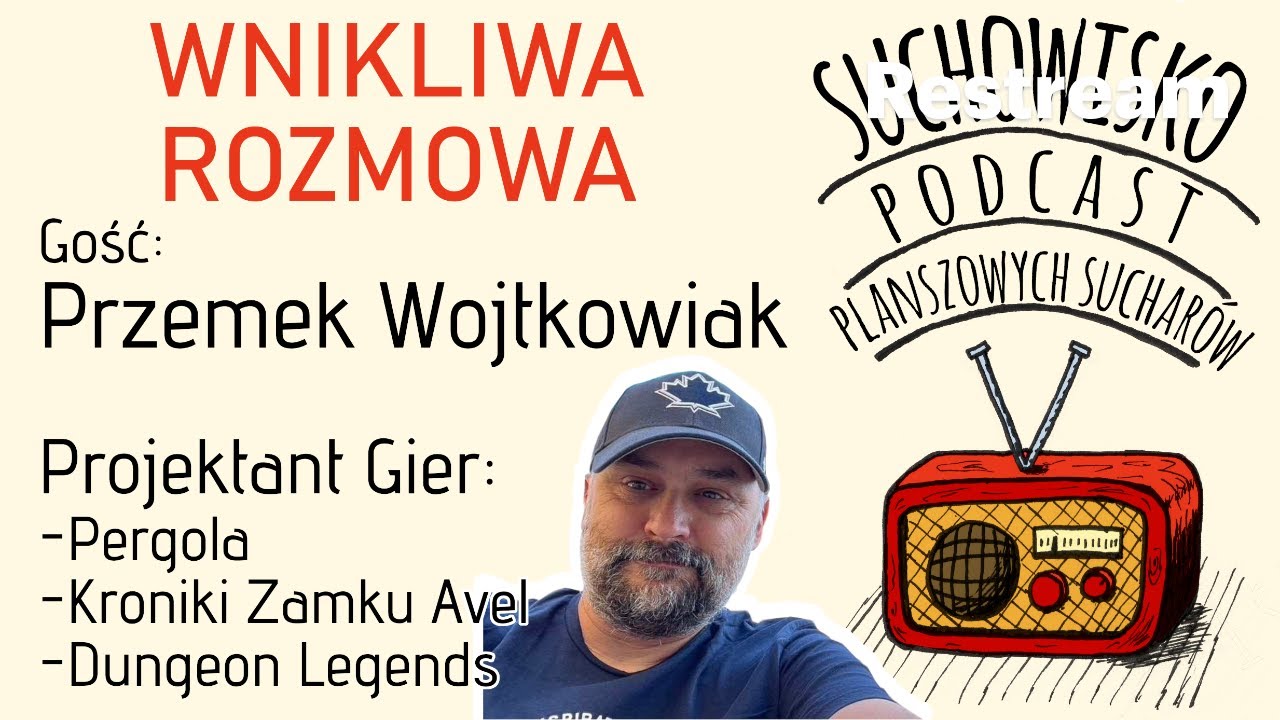 Suchowisko #9 - Wnikliwa Rozmowa - Przemek Wojtkowiak - projektant Pergoli, Kronik Zamku Avel