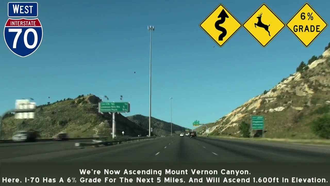 I-70 Colorado, Denver & Mount Vernon Canyon