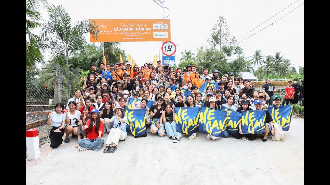 Chuyện Trưa 12h - Nam Phuong Foundation khánh thành cầu Khang Thành An, Cần Thơ