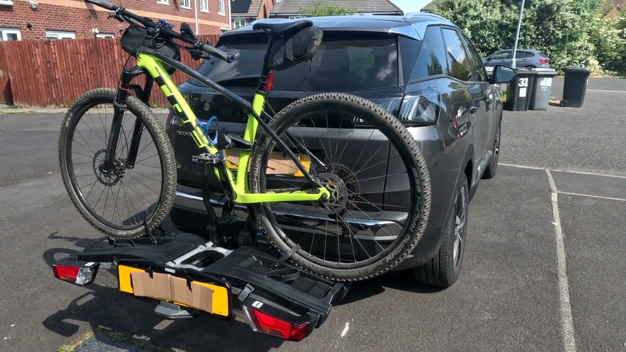 Thule Easy Fold XT 2 Bike Tow Bar mounted bike rack
