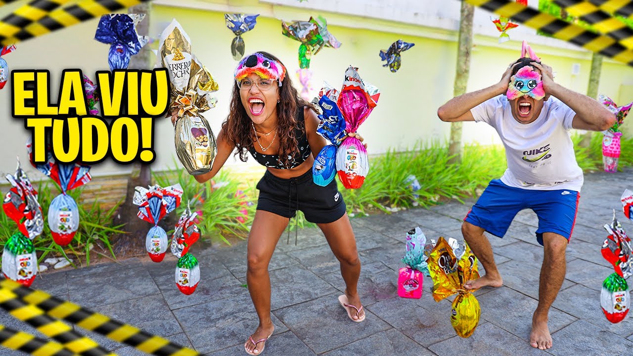 CAÇA AOS OVOS DE PÁSCOA NA MANSÃO! - (QUEM PEGOU MAIS!) - RAFA E LUIZ!