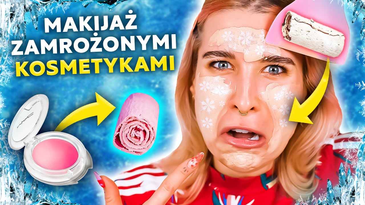 ♦ ROBIĘ LODY TAJSKIE Z KOSMETYKÓW! 😂 Maluję się zamrożonymi kosmetykami! ♦ Agnieszka Grzelak Beauty