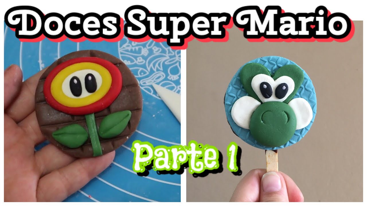 PIRULITO DE BOLACHA TEMA SUPER MARIO COM PASTA DE LEITE EM PÓ - PARTE 1 - JUSLENE RATCOV