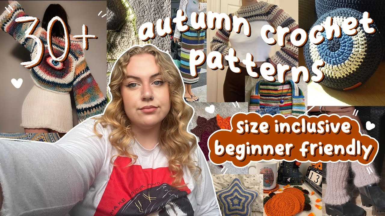 30+ size inclusive & beginner friendly crochet patterns | crochet inspo / ideas
