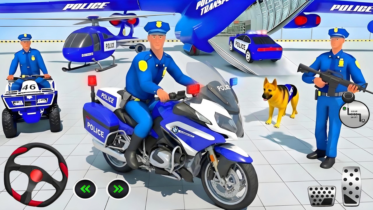 Police Car Chase Simulator 3D Game - Real Cop Cars Driving Simulator 2025 - Android GamePlay
