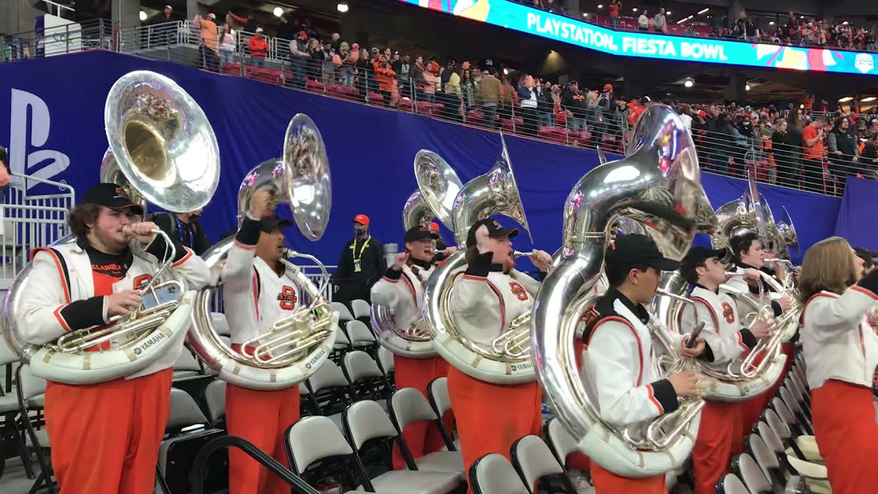 Oklahoma State University Cowboy Marching Band - Celebration after 2022 Fiesta Bowl Victory