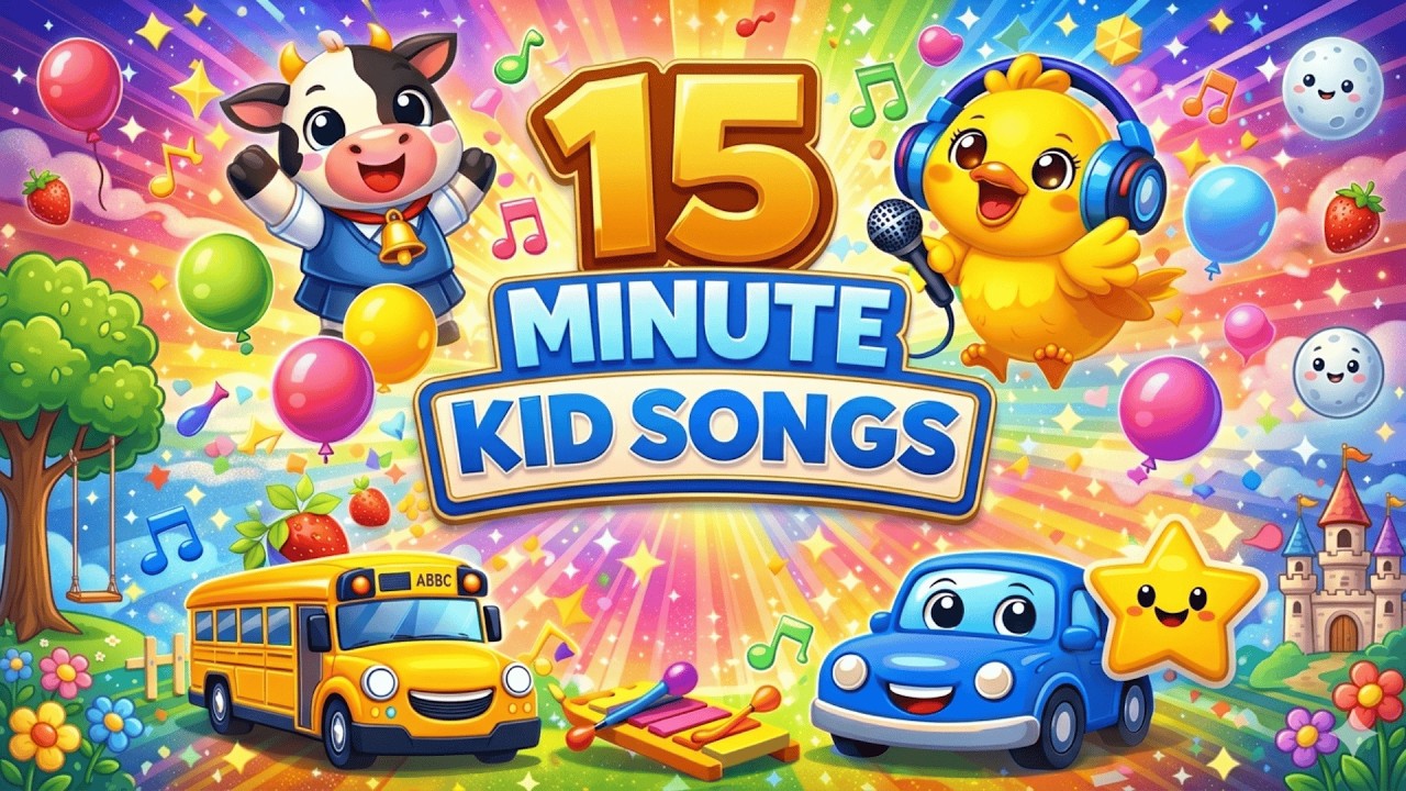 15 Минут Детских Песен 🎶 Весёлые Песни для Малышей