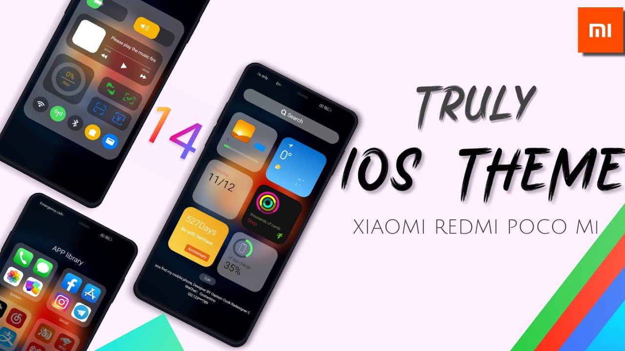 Truly iOS 14 MIUI 12 theme for Redmi, Poco, Mi Phones | Enable iOS 14 Widgets on Android phones