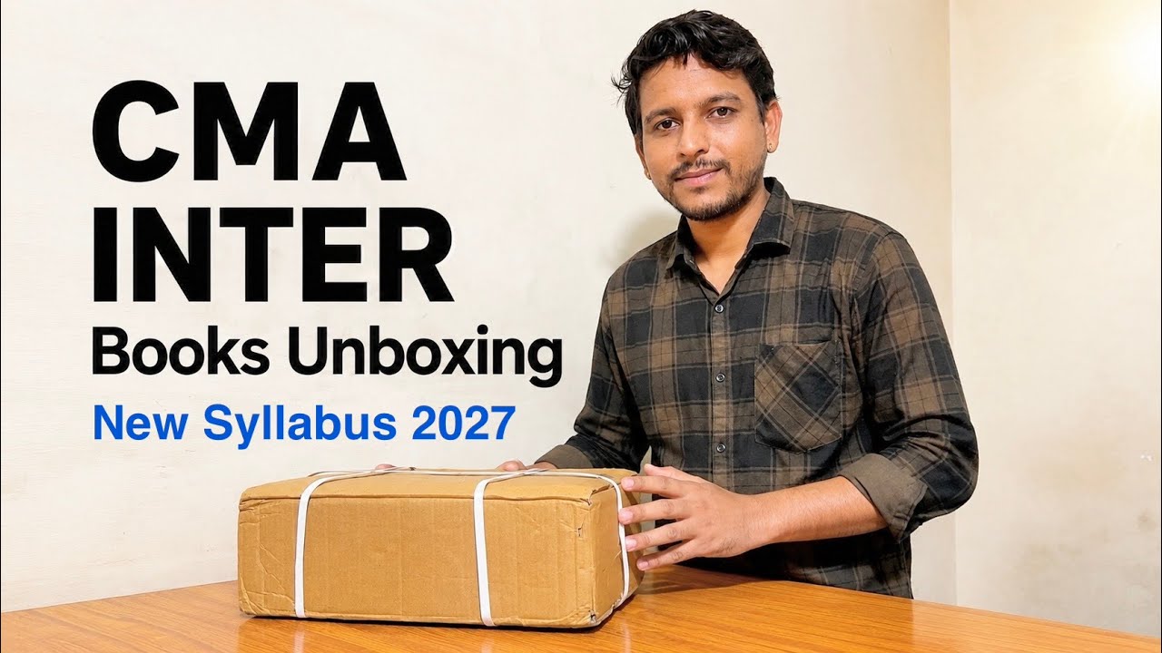 CMA Inter Books Unboxing New Syllabus 2027 | CMA Books #unboxing 