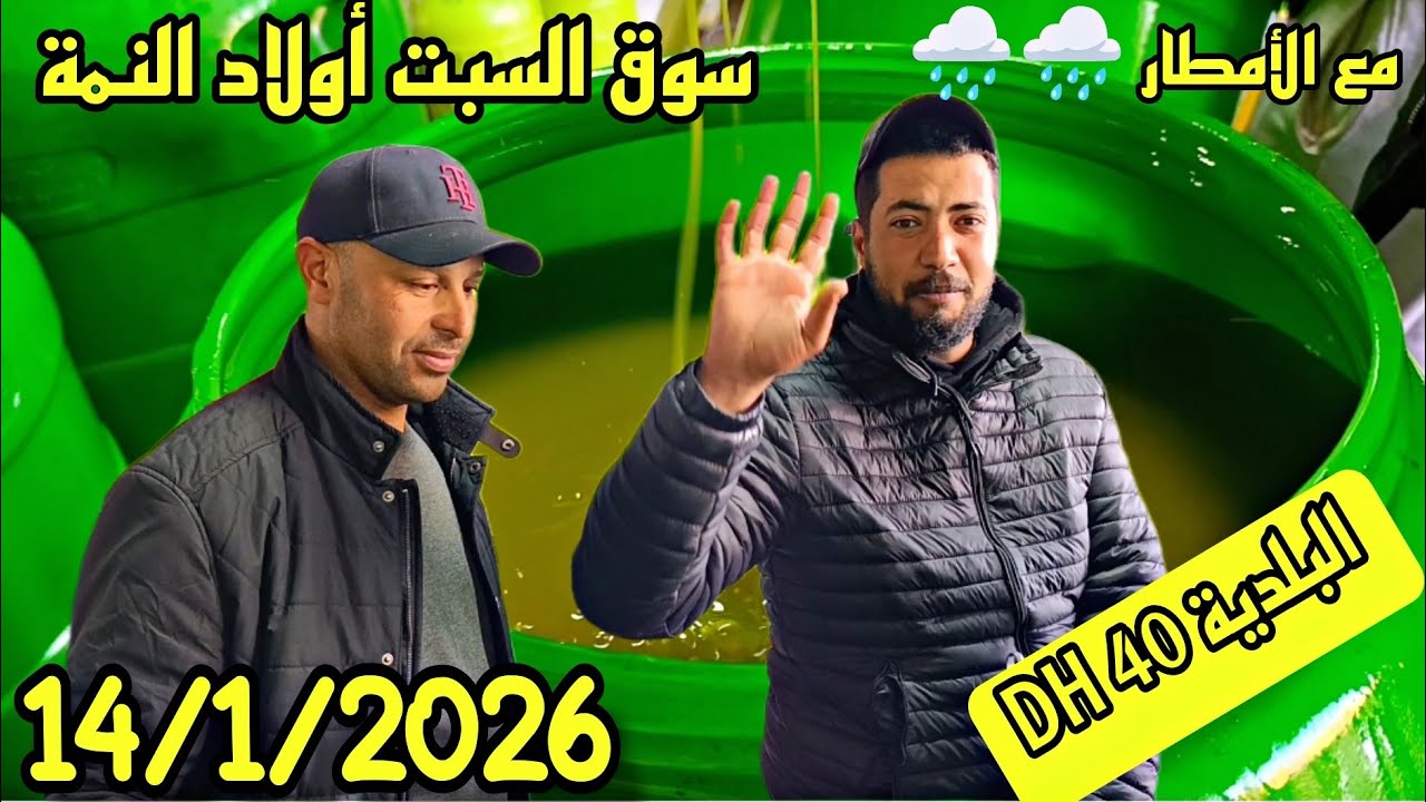 انخفاض كبير في ثمن الزيت الزيتون البلدية معصرة الخير العصرية سوق السبت أولاد النمة 14/1/2026🫒🫒