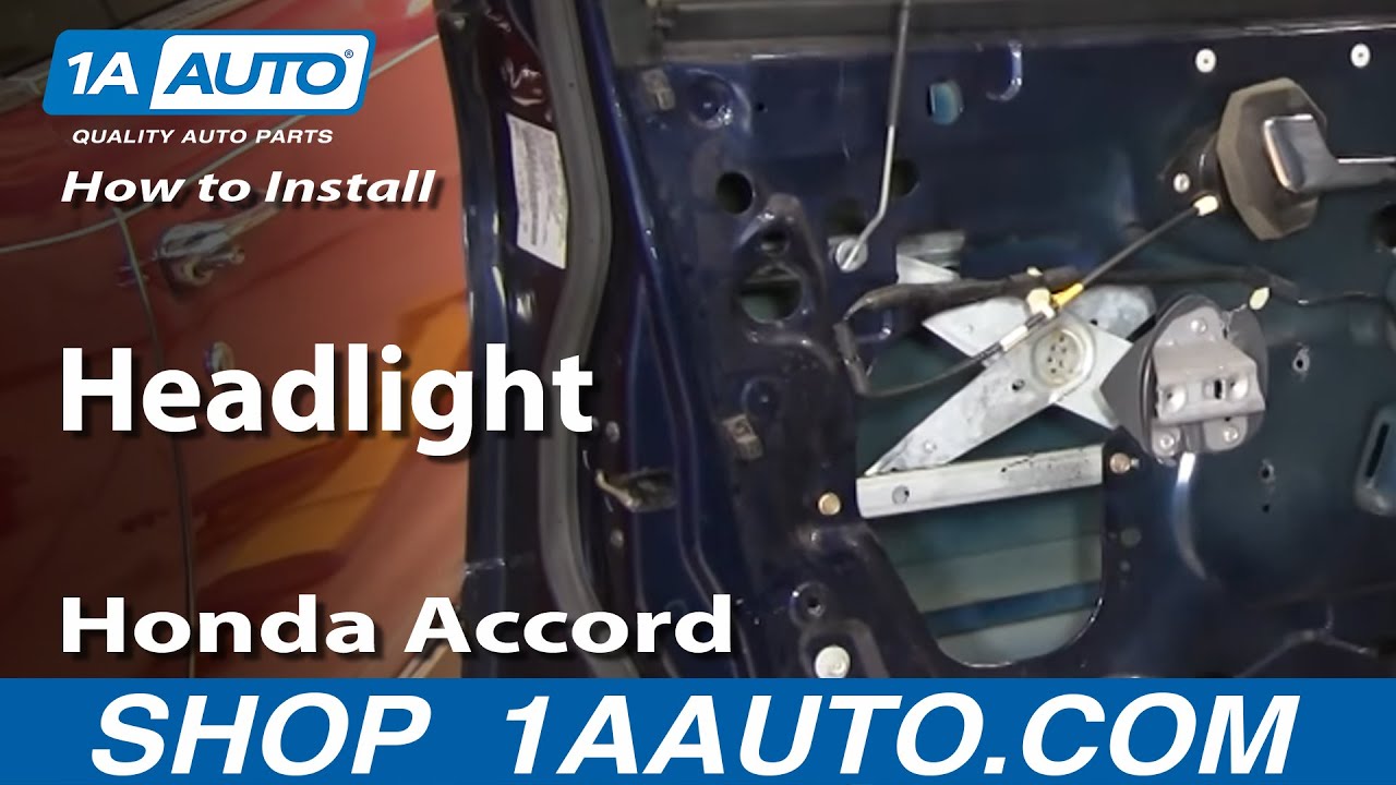 How to Replace Headlight 94-97 Honda Accord