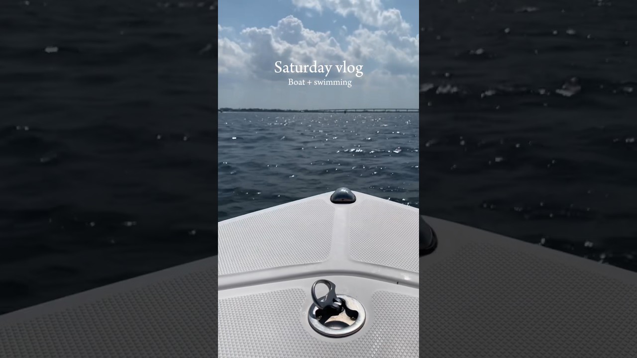 Saturday vlog🛥️🌊 #preppy #preppyvlog #trend #boat #vlog