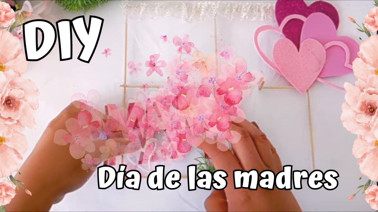Ideas día de las Madres con Palillos de madera /Idea para día de la madre con palitos