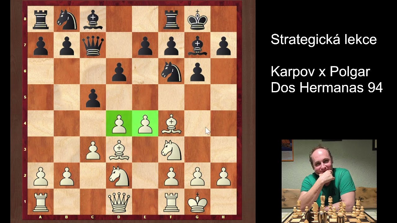 Strategická lekce Karpov x Polgar Dos Hermanas 1994